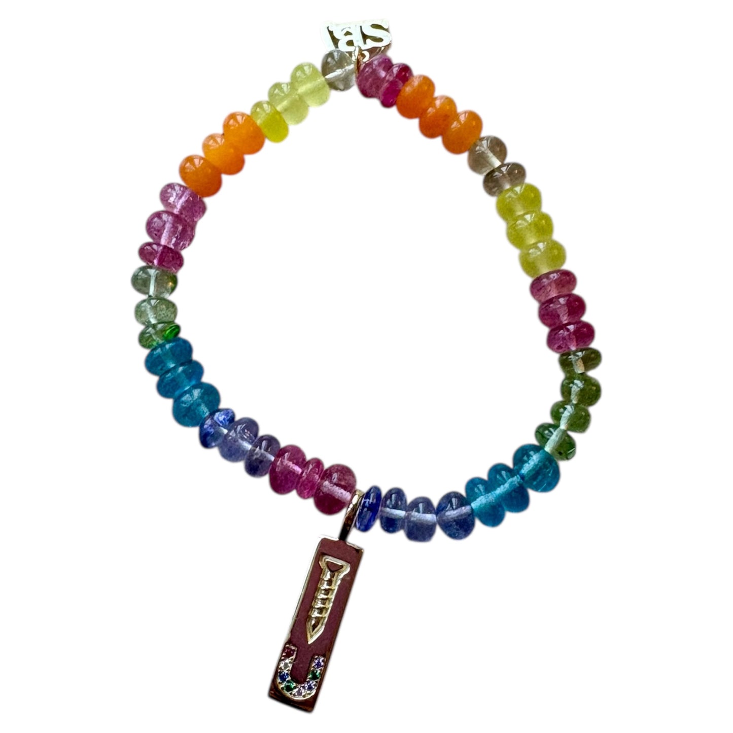 Screw U Rainbow Stretch Bracelet